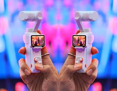 泄露的白色 Insta360 Luna Ultra 上手图片（经编辑）。