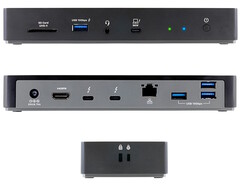 Apricorn 推出 Aegis Thunderbolt 4 扩展坞，配有 11 个端口，支持 8K 外接显示器和双 Kensington 安全插槽。(图片来源：Apricorn）