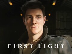 007 First Light（007 第一道曙光）横幅上有詹姆斯-邦德（图片来源：IO Interactive，有编辑）。