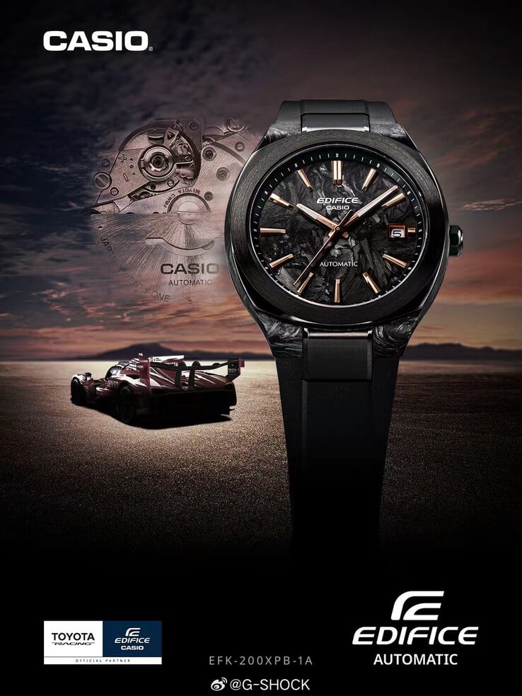卡西欧全新 Edifice x 丰田赛车 EFK-200XPB-1A 腕表