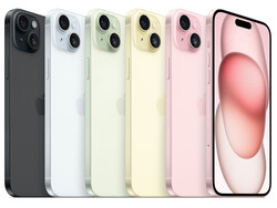 Apple iPhone 15 Plus 的所有颜色（图片：Apple)
