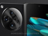 OnePlus Open 可能是迄今为止发布的最小的可折叠智能手机之一。(图片来源：@OnLeaks &amp; SmartPrix）