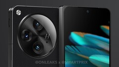 OnePlus Open 可能是迄今为止发布的最小的可折叠智能手机之一。(图片来源:@OnLeaks & SmartPrix)