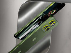 摩托罗拉 Edge 70 的 Pantone 青铜绿配色。(图片来源:via Evan Blass)