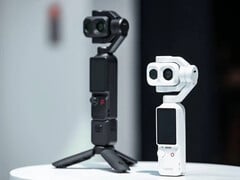 珍珠白的 DJI Osmo Pocket 4P。