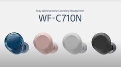 索尼 WF-C710N 耳机有四种颜色可供选择。(图片来源：索尼）