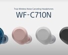 索尼 WF-C710N 耳机有四种颜色可供选择。(图片来源：索尼）