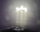 从安装在 SpaceX 猎鹰 9 号火箭第一级上的相机拍摄的画面（图片来源：SpaceX）