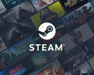 与各种游戏缩略图相对应的 Steam 徽标。