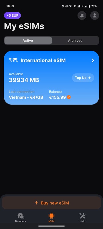该应用程序还以 MB 的形式显示您的 Ycoin 余额和当前国家的价格。