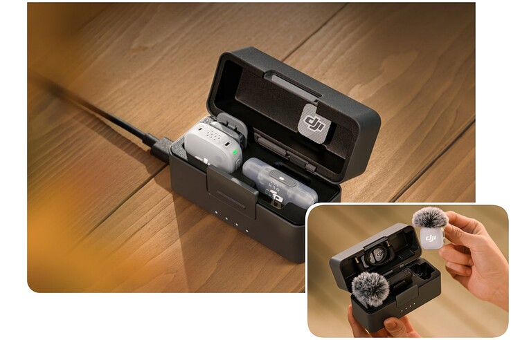 现在，DJI Mic Mini 2 可让您选择手机专用捆绑包，其中包括一个充电盒和一个小巧的 USB-C 接收器。