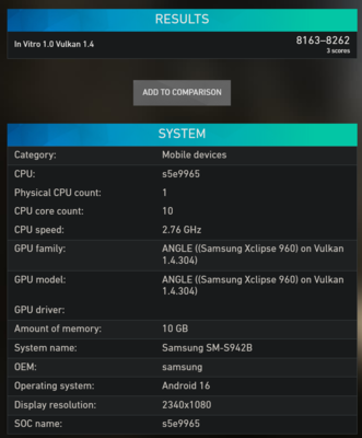 Exynos 2600 GPU 基准