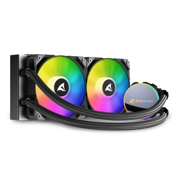 Sharkoon S70 RGB AIO CPU液体冷却器（来源：Sharkoon）。