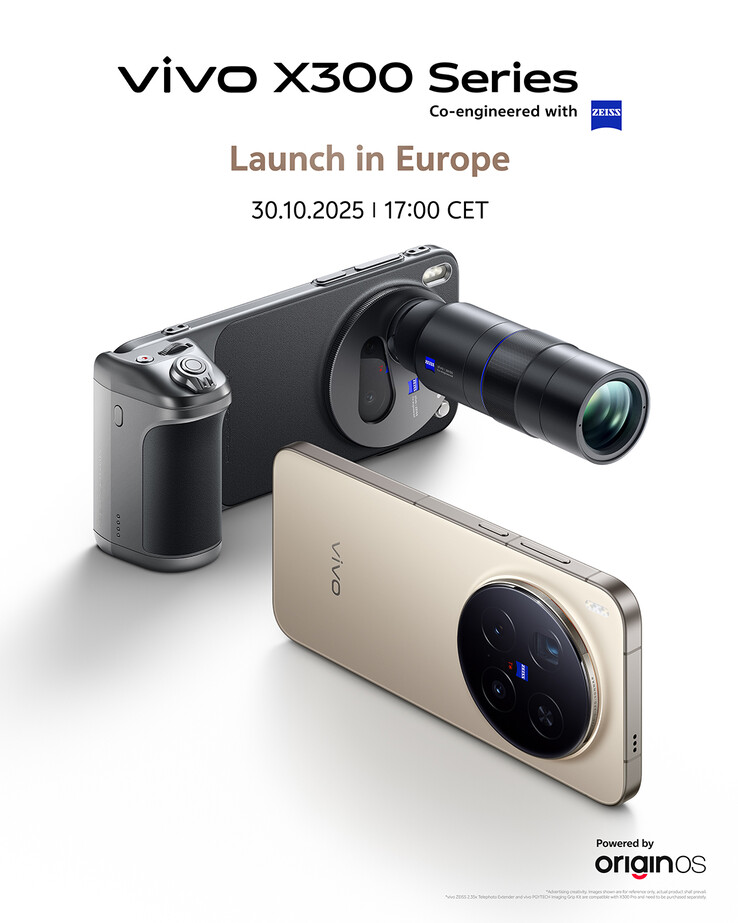 vivo X300 将于 2025 年 10 月 30 日在欧洲正式发布