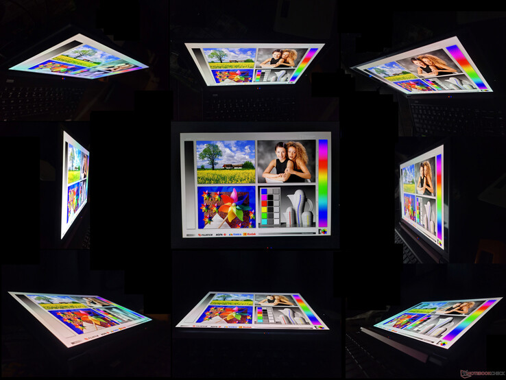 宽广的OLED可视角度。如果从极端角度观看，OLED特有的彩虹效应会变得很明显。