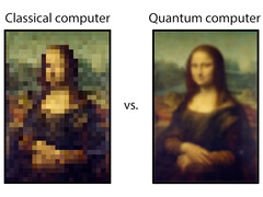 经典计算机与量子计算机的区别。(图片：加州理工学院）