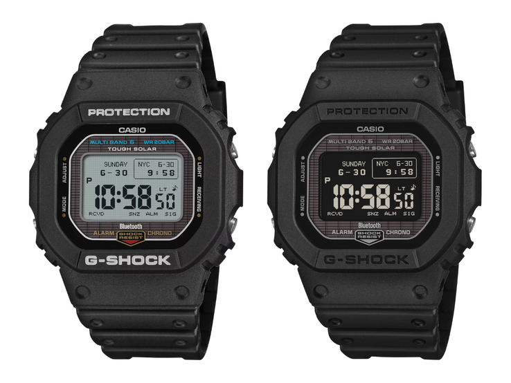 卡西欧 G-Shock GW-BX5600-1 和 GW-BX5600-1A1 手表