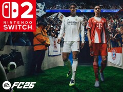 EA Sports FC 26 Switch 2 横幅与 Switch 2 徽标（图片来源：任天堂美国公司，有编辑）。