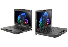 AMD 机型的屏幕为 15.6 英寸，而英特尔机型的屏幕略小，为 13.3 英寸。(图片来源：Getac）