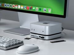 Satechi 的新 Mac mini 底座采用了比 RayCue 更简洁的设计。(图片来源:Satechi)