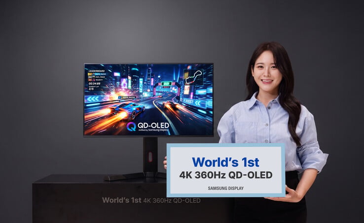 Samsung Display 开发出全球首款用于显示器的 4K 360Hz QD-OLED。