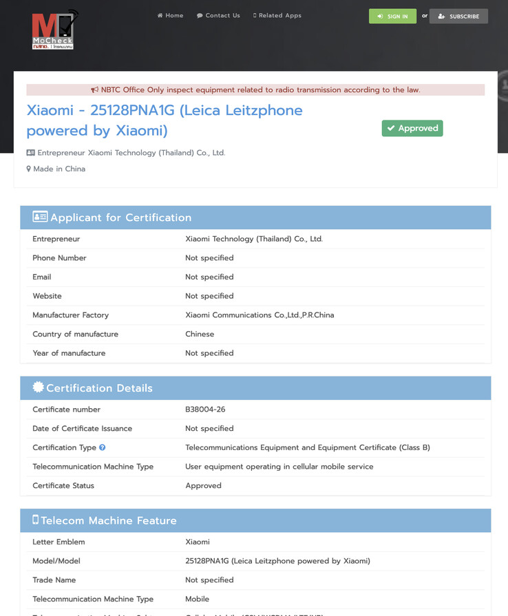 (图片来源：NBTC）