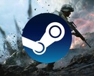 带有 Steam 徽标的《战地 2042》横幅（图片来源：Steam，有编辑）。
