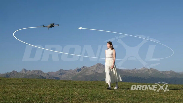 据说大疆为 Mini 5 Pro 改进了 360° ActiveTrack 技术。(图片来源：via DroneXL）