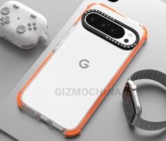 Pixel 9 Pro 的新相机模块更适合保护套。(图片：Gizmochina）