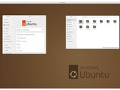 Ubuntu 24.10 "黄鹂 "周年纪念桌面主题（图片来源：Ubuntu）