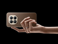全球红米 Note15 Pro+ 的起价为 499 欧元。图：摩卡棕配色手机。(图片来源：小米 - 已编辑）