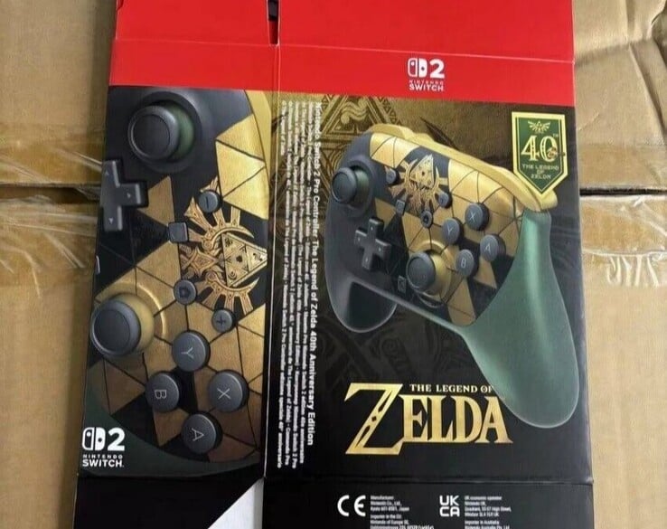 《塞尔达传说》主题的Switch 2 Pro手柄。