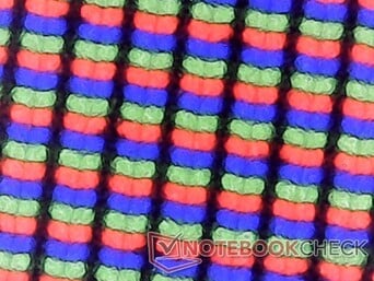 磨砂 RGB 子像素，颗粒度最小