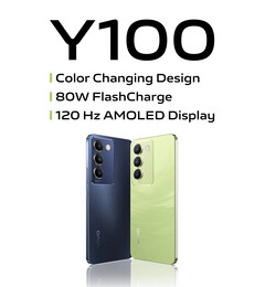 vivo 发布 Y100 4G，重拾变色设计。(图片来源：vivo）