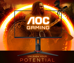 Q24G2A/BK是AOC最新的AGON品牌的游戏显示器。(图片来源：AOC)
