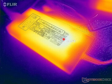 长时间游戏时，AC适配器可以达到45℃以上