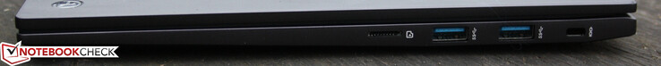 读卡器，2个USB 3.1 Gen2 Type-A，Kensington插槽