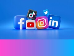 热门社交媒体平台的徽标