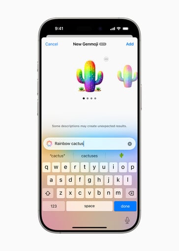 iOS Genmoji 界面生成的 