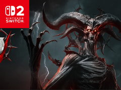 带有任天堂Switch 2标志的《暗黑破坏神4》封面图(通过Canva编辑)。