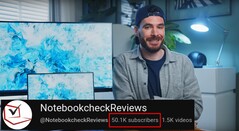 Notebookcheck 的 YouTube 频道最近突破了 5 万用户大关。(图片来源:YouTube 上的 NotebookcheckReviews)