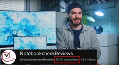 Notebookcheck 的 YouTube 频道最近突破了 5 万用户大关。(图片来源：YouTube 上的 NotebookcheckReviews）