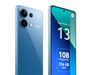 Redmi Note 13 4G 的冰蓝色，这是其传闻中的三种上市颜色之一。(图片来源：亚马逊）