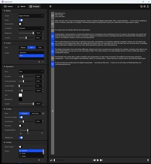 通过 Elgato 相机集线器显示滚动文本