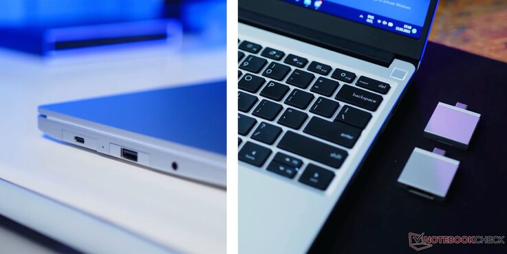 DockFrame 使用与 Framework Laptop 相同的端口模块（图片来源：Notebookcheck）