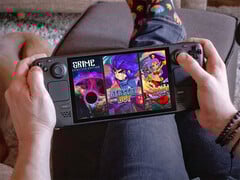 重返 Metroidvania》系列限时回归。图为带有捆绑包封面照片的 Steam Deck。(图片来源:Humble Bundle 和 Valve - 已编辑)