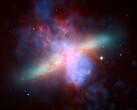 显示 M82 星系的图像。
