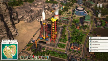 一张展示《Tropico 5》中火箭的图片。