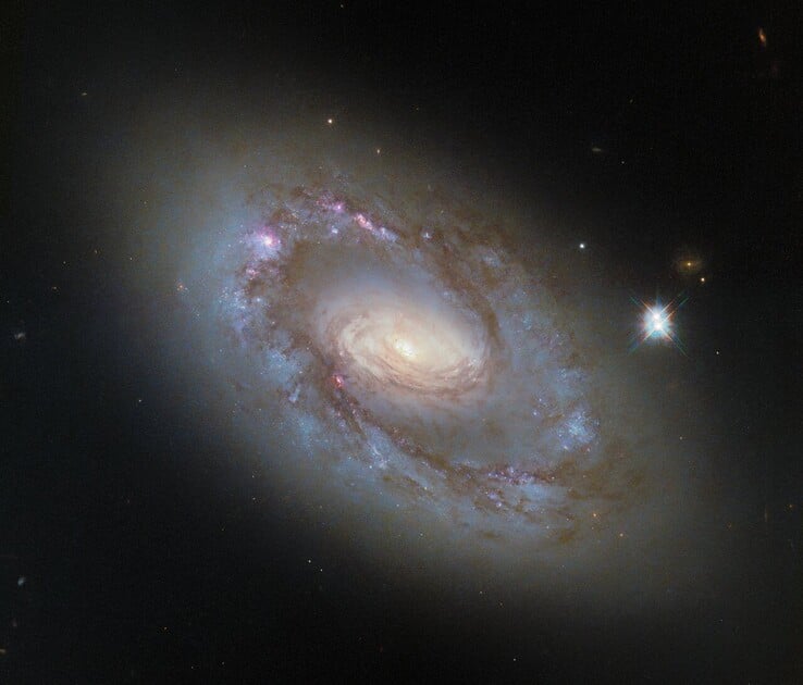 NGC 4102 的哈勃图像(图片来源:ESA/哈勃、NASA 和 G. Fabbiano)