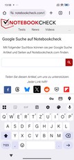 纵向模式下的 Gboard